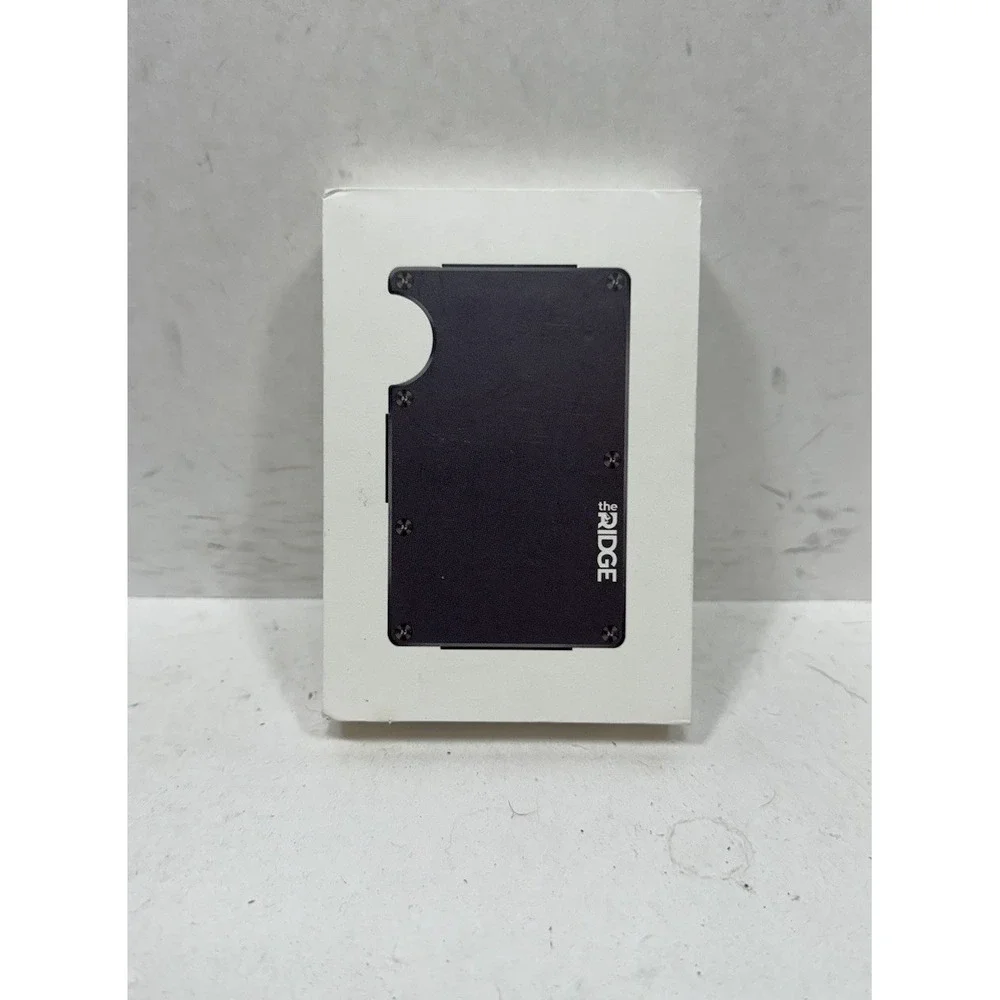 Ridge Slim RFID Blocking Wallet Money Clip Aluminum Gunmetal